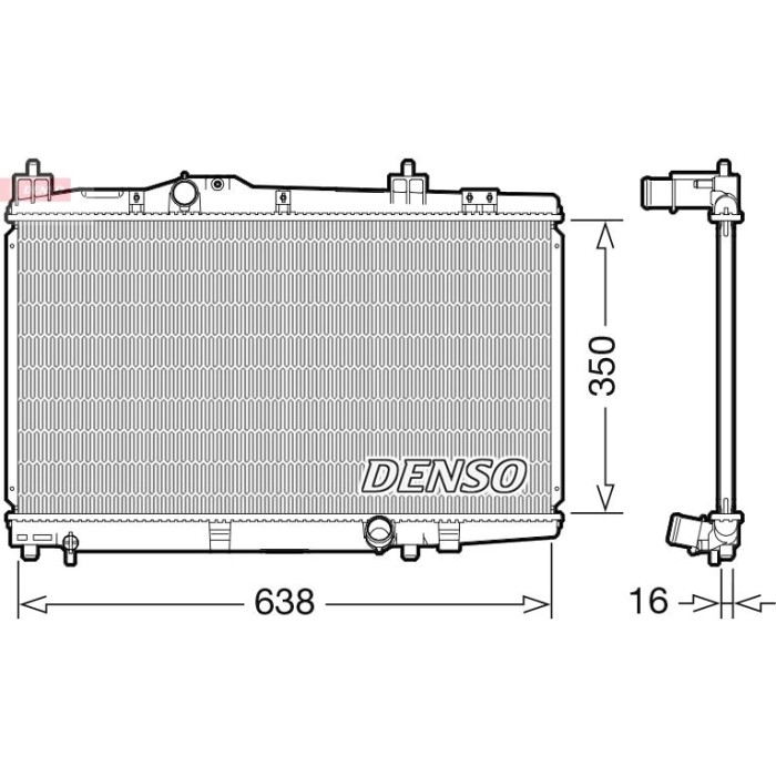 Denso Motorkühler DRM50105 Denso Motorkühler DRM50105