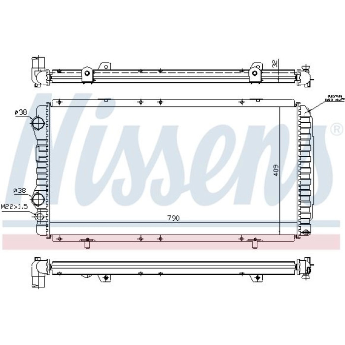 Nissens Wasserkühler PKW 61390A Nissens Wasserkühler PKW 61390A