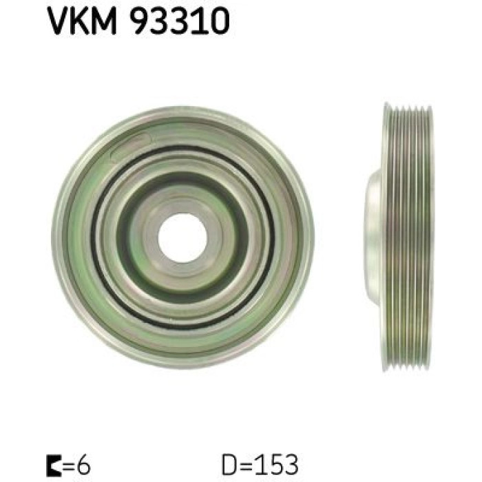 SKF Kurbelwellenriemenscheibe VKM 93310