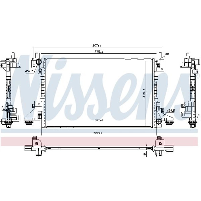 Nissens Wasserkühler PKW 630766 Nissens Wasserkühler PKW 630766