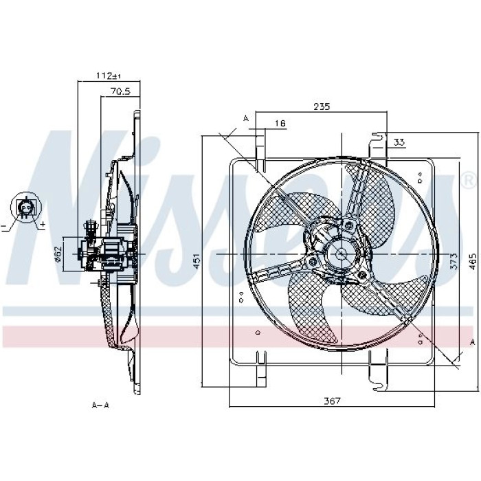 Nissens Kühlerlüfter PKW 85027 Nissens Kühlerlüfter PKW 85027