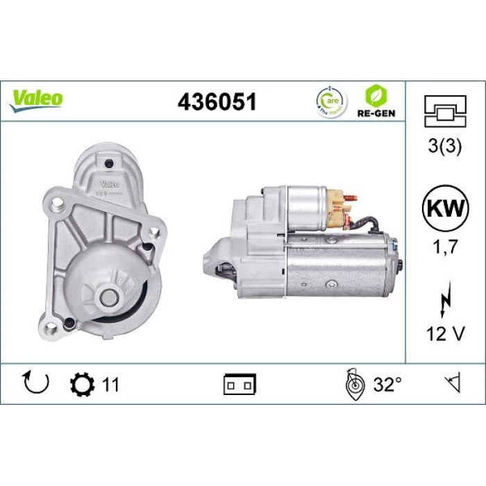 Valeo Anlasser 436051 Valeo Anlasser 436051
