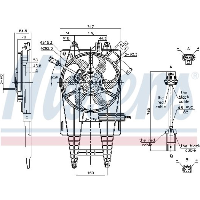 Nissens Kühlerlüfter PKW 85162 Nissens Kühlerlüfter PKW 85162