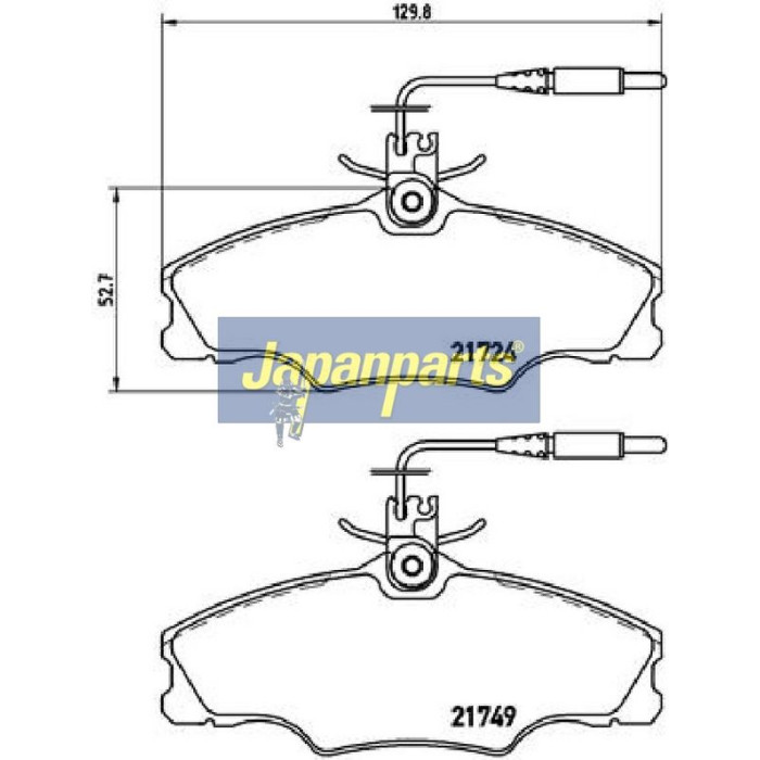 Japanparts Bremsbeläge PA-0650AF Japanparts Bremsbeläge PA-0650AF