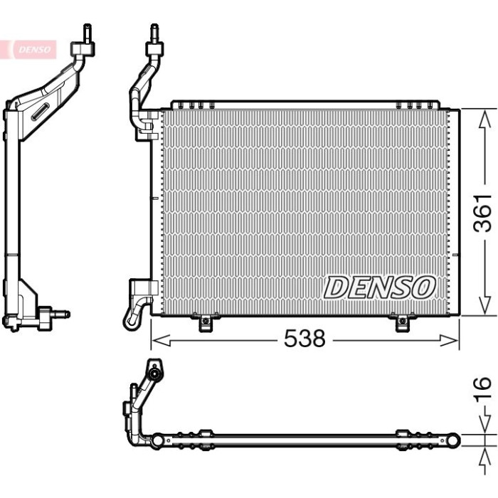 Denso Klimakondensator DCN10038