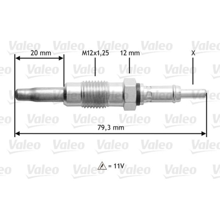 Valeo Glühkerze 345137 Valeo Glühkerze 345137