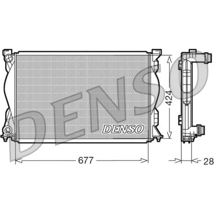 Denso Motorkühler DRM02036 Denso Motorkühler DRM02036