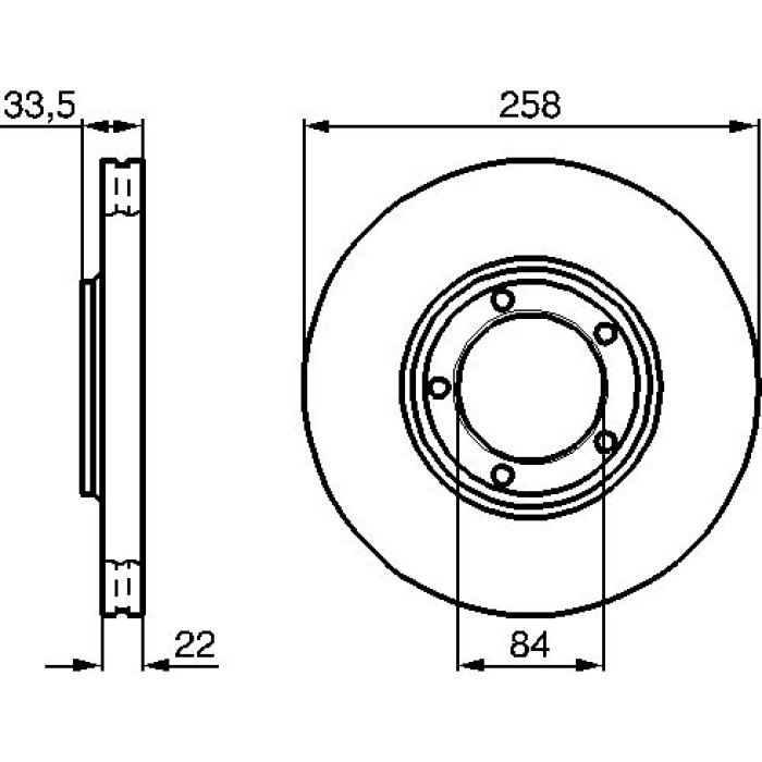 Bosch Bremsscheibe 0 986 478 530 Bosch Bremsscheibe 0 986 478 530