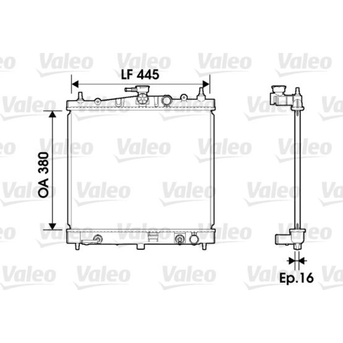 Valeo Motorkühler 734247 Valeo Motorkühler 734247