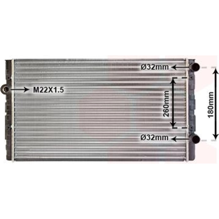 Van Wezel Motorkühler 58002104 Van Wezel Motorkühler 58002104