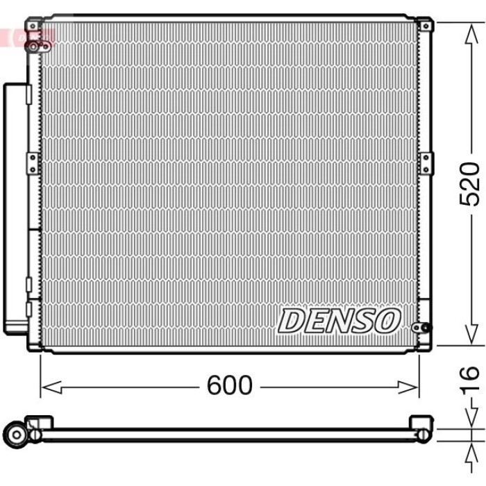Denso Klimakondensator DCN50051 Denso Klimakondensator DCN50051