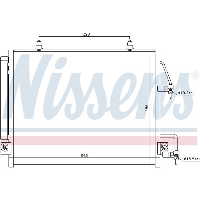 Nissens Klimakondensator PKW 940166