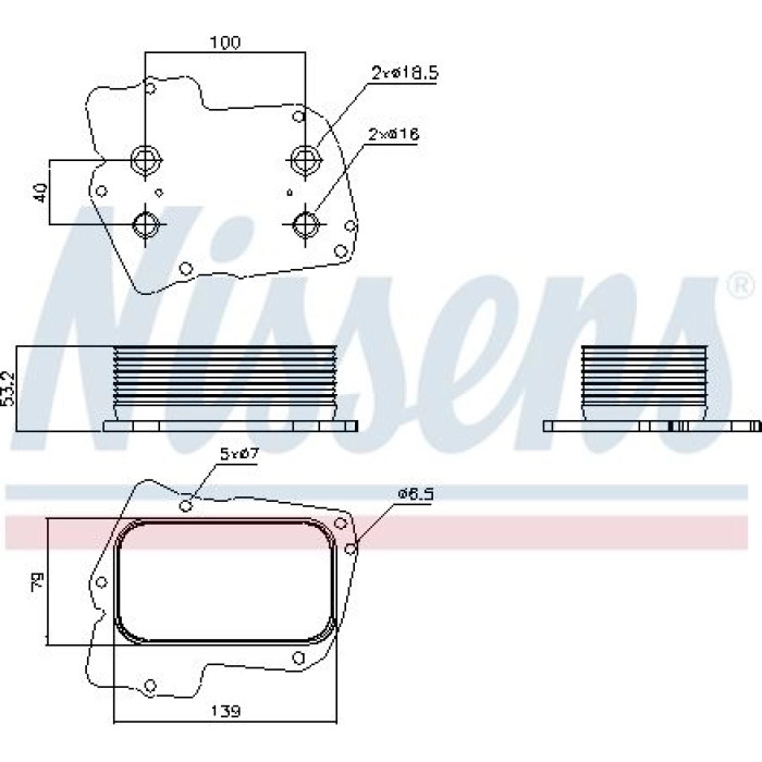 Nissens Ölkühler PKW 90811 Nissens Ölkühler PKW 90811