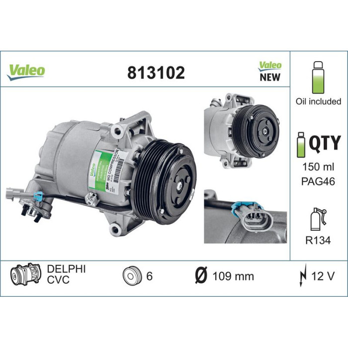 Valeo Klimakompressor 813102 Valeo Klimakompressor 813102