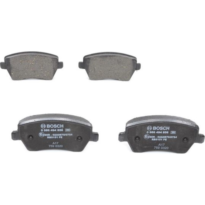 Bosch Bremsbelagsatz 0 986 494 856 Bosch Bremsbelagsatz 0 986 494 856
