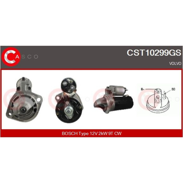CASCO Anlasser CST10299GS