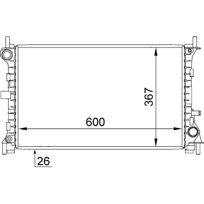 MAHLE Kühler, Motorkühlung CR 1344 000S