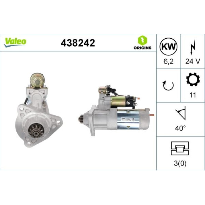 Valeo Anlasser 438242 Valeo Anlasser 438242