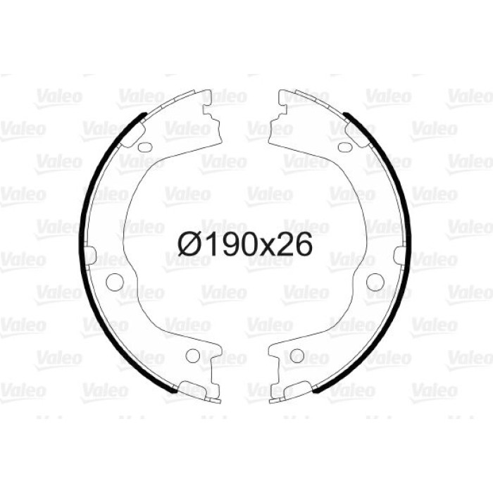 Valeo Bremsbacken 564174 Valeo Bremsbacken 564174