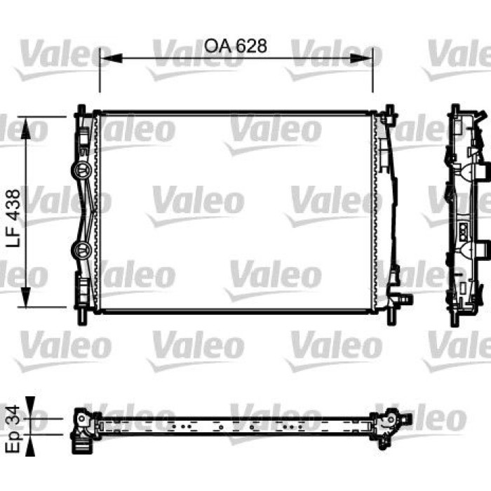 Valeo Motorkühler 735115 Valeo Motorkühler 735115