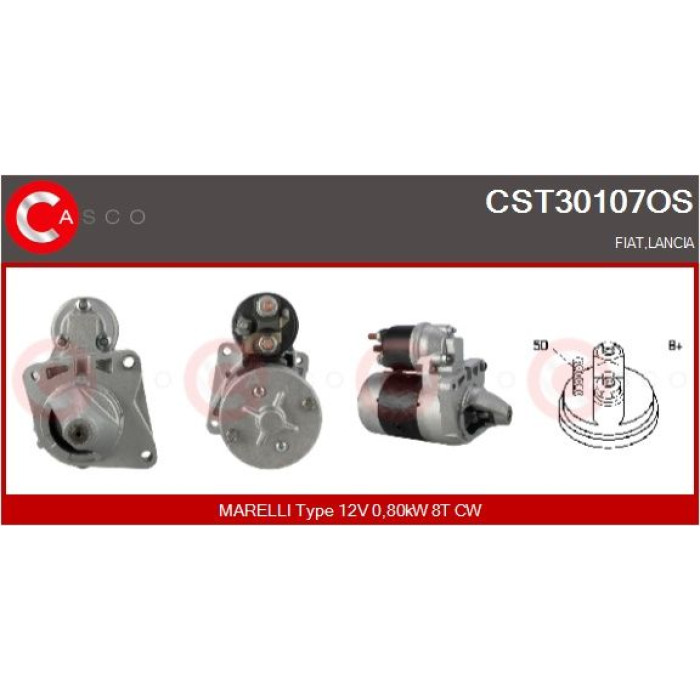 CASCO Anlasser CST30107OS CASCO Anlasser CST30107OS