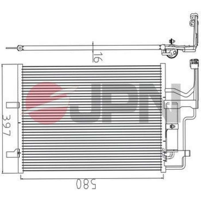 JPN Kondensator Klimaanlage 60C9108-JPN JPN Kondensator Klimaanlage 60C9108-JPN