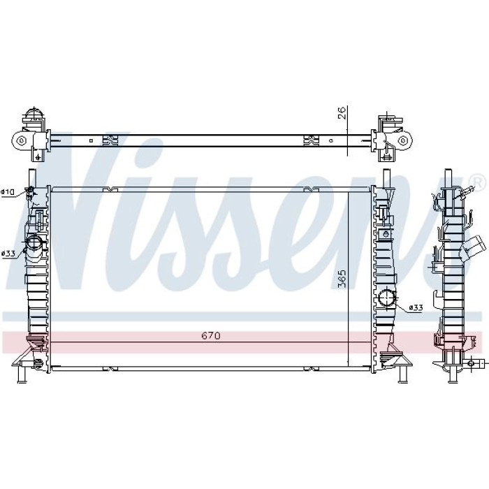 Nissens Wasserkühler PKW 69242 Nissens Wasserkühler PKW 69242