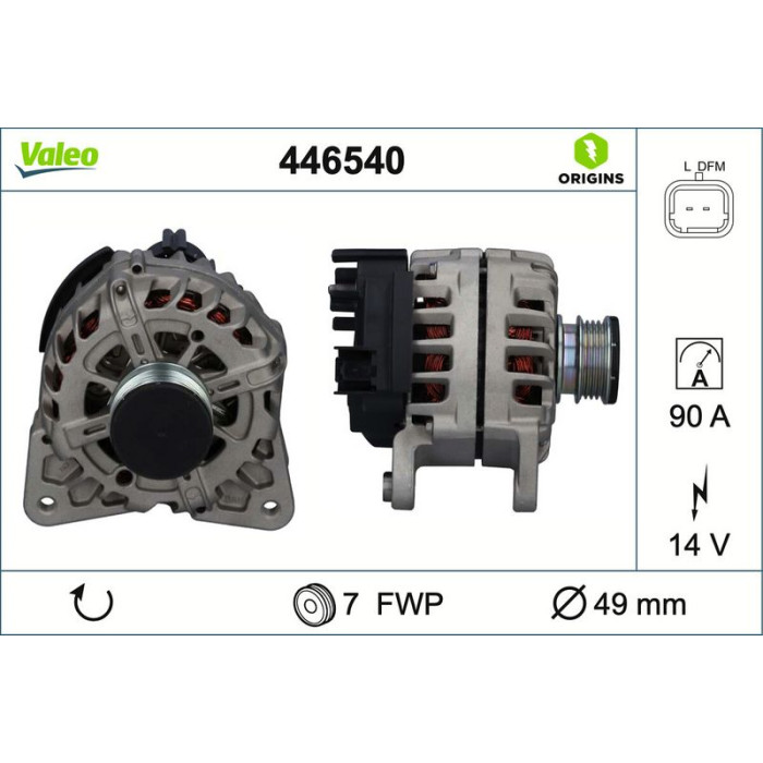 Valeo Lichtmaschine 446540 Valeo Lichtmaschine 446540