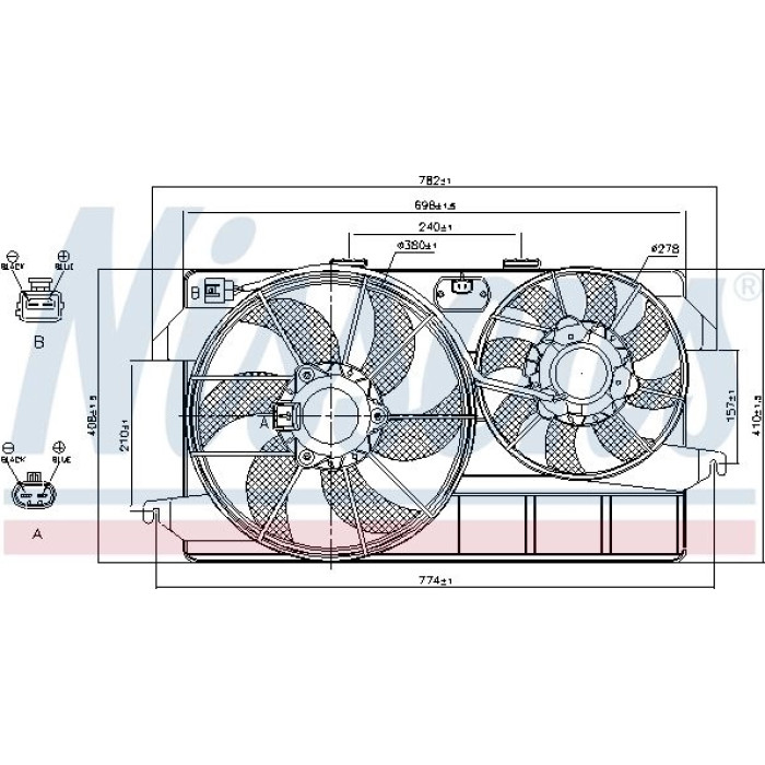 Nissens Kühlerlüfter PKW 85263 Nissens Kühlerlüfter PKW 85263