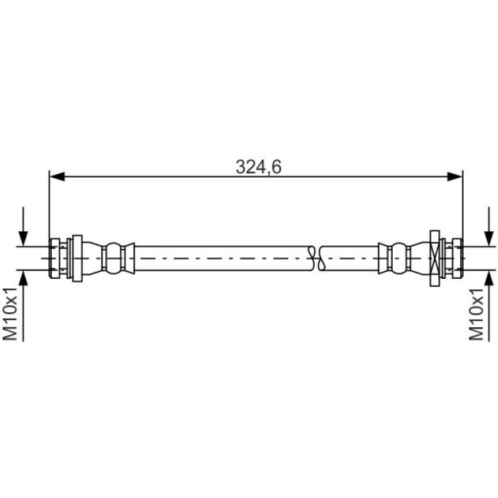 Bosch Bremsschlauch 1987481559