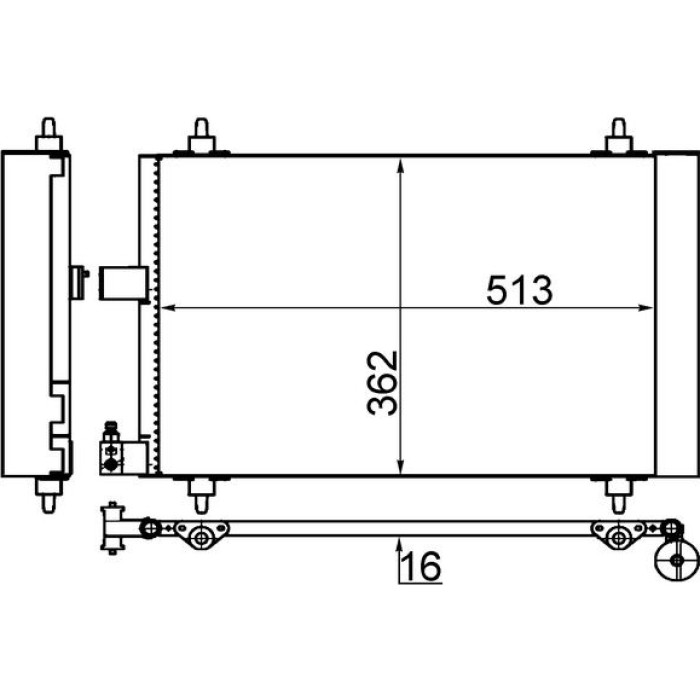 MAHLE Kondensator, Klimaanlage AC 585 001S