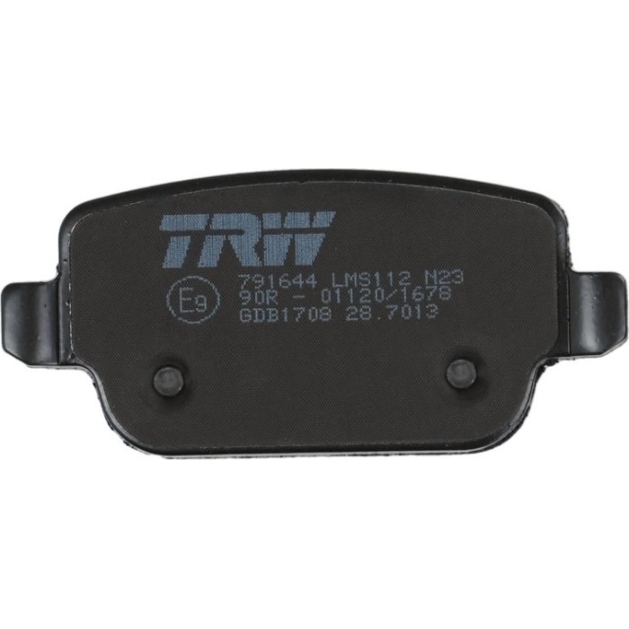 GDB1708 TRW Bremsbeläge Hinterachse GDB1708 GDB1708 TRW Bremsbeläge Hinterachse GDB1708