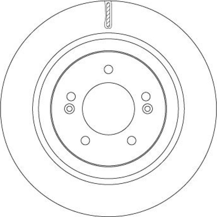 TRW Bremsscheibe Hinterachse DF6959