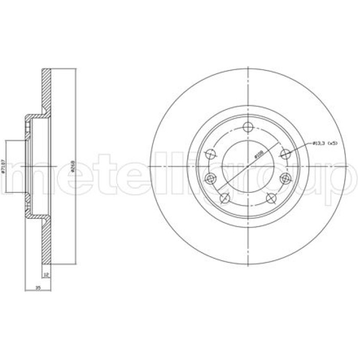 Cifam Bremsscheibe 800-1759C Cifam Bremsscheibe 800-1759C