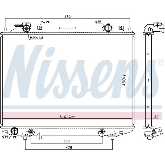 Nissens Wasserkühler PKW 68535 Nissens Wasserkühler PKW 68535