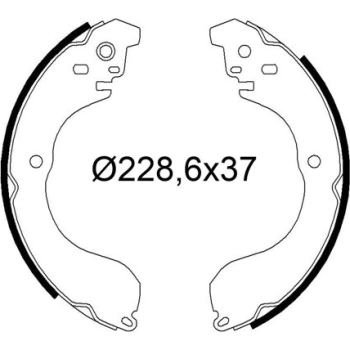 Valeo Bremsbacken 564296
