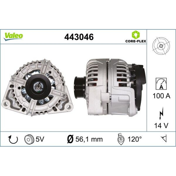 Valeo Lichtmaschine 443046 Valeo Lichtmaschine 443046
