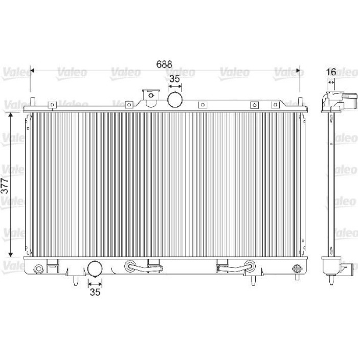 Valeo Motorkühler 733280 Valeo Motorkühler 733280