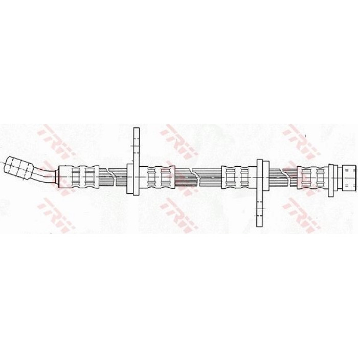 TRW Bremsschlauch Hinterachse PHD255 TRW Bremsschlauch Hinterachse PHD255