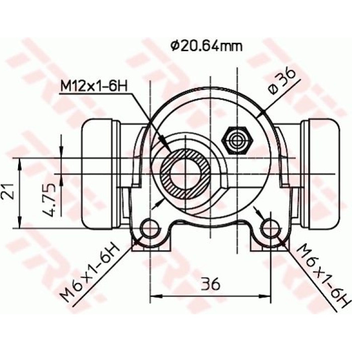 TRW Radbremszylinder BWF153 TRW Radbremszylinder BWF153