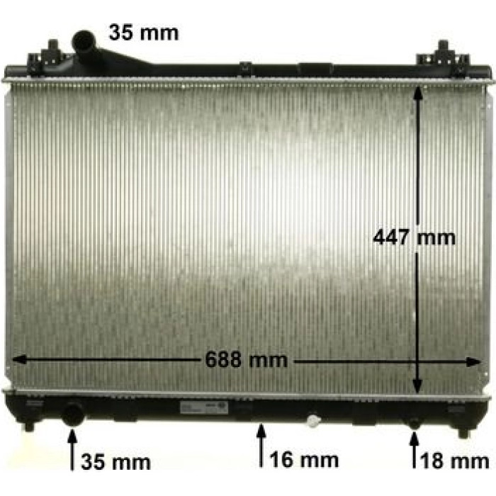 Kühler, Motorkühlung CR 1871 000S Kühler, Motorkühlung CR 1871 000S