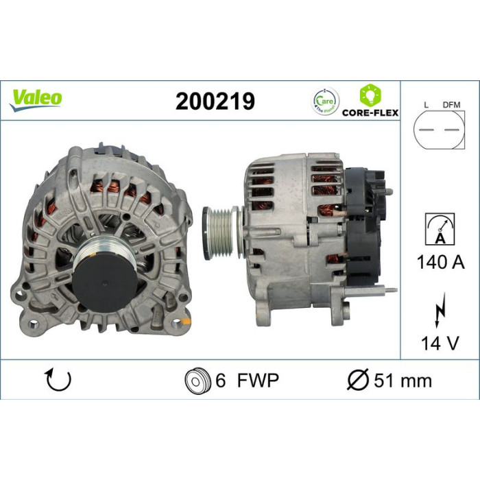Valeo Lichtmaschine 200219 Valeo Lichtmaschine 200219