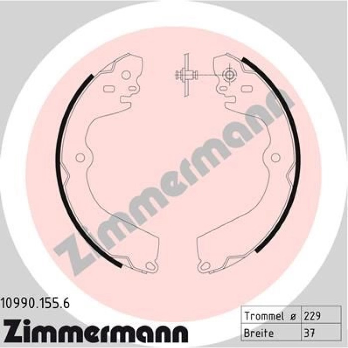ZIMMERMANN Bremsbacken 10990.155.6 ZIMMERMANN Bremsbacken 10990.155.6