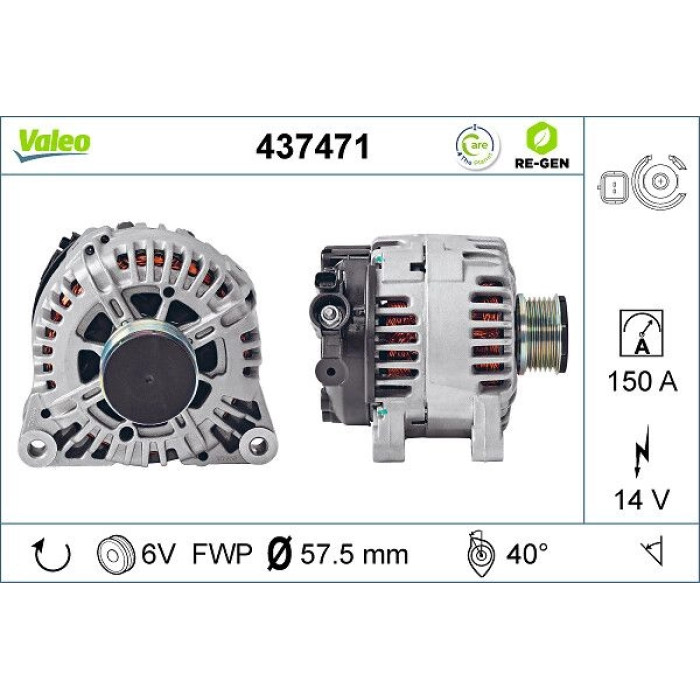 Valeo Lichtmaschine 437471 Valeo Lichtmaschine 437471