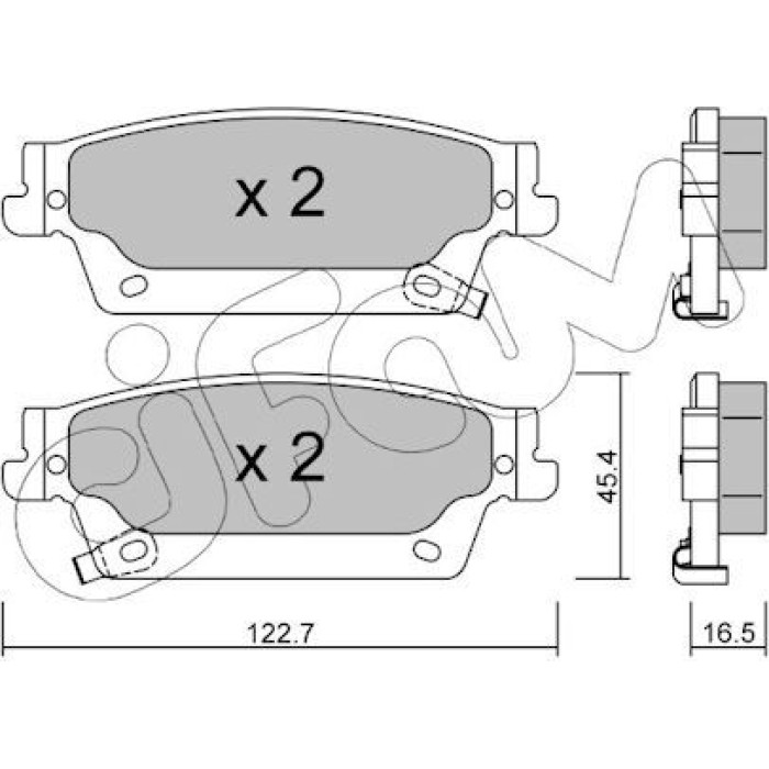 CIFAM Bremsbelagsatz, Scheibenbremse 822-701-0