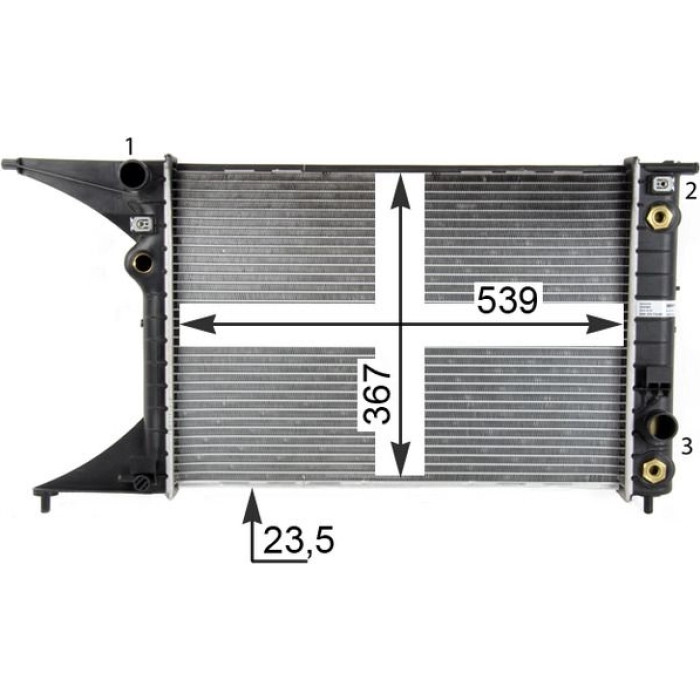 MAHLE Kühler, Motorkühlung CR 559 000P MAHLE Kühler, Motorkühlung CR 559 000P