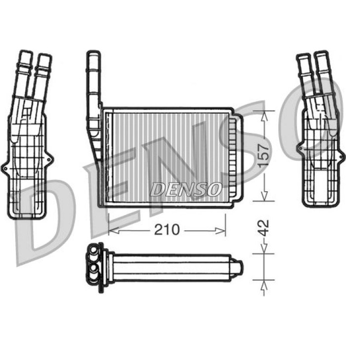 Denso Wärmetauscher DRR23013 Denso Wärmetauscher DRR23013