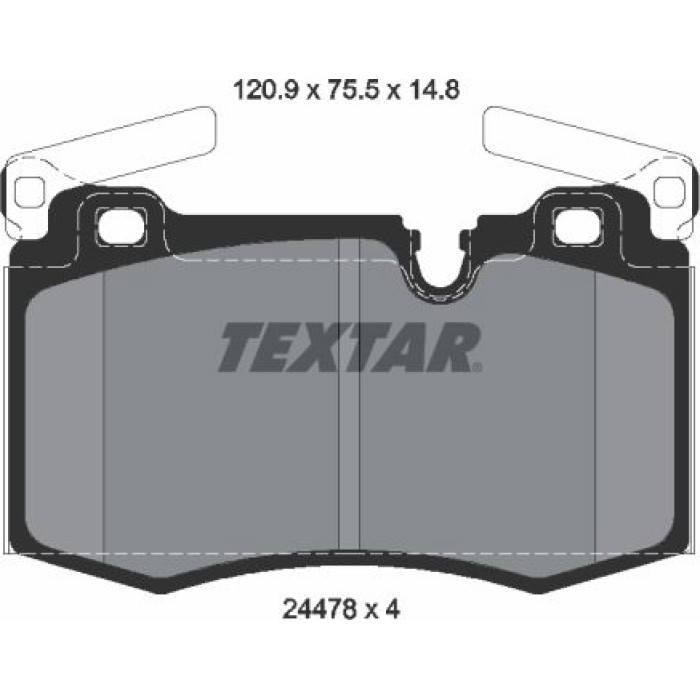 2447801 Textar Bremsbelagsatz 2447801 2447801 Textar Bremsbelagsatz 2447801