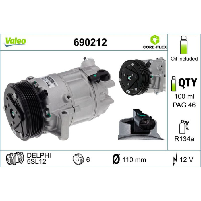 Valeo Kompressor 690212