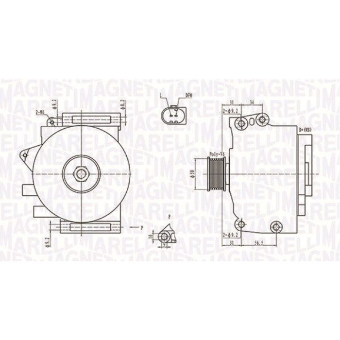 Magneti Marelli Lichtmaschine 063731701010 Magneti Marelli Lichtmaschine 063731701010